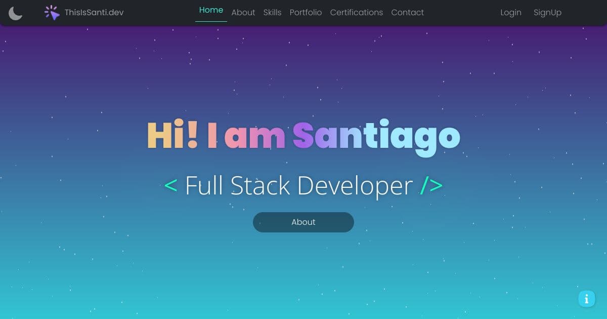 ThisIsSanti.dev (Original)